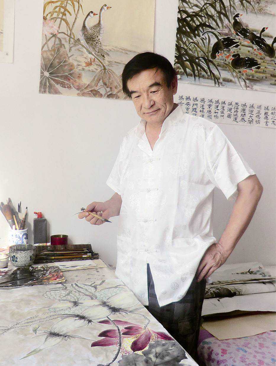 邱明功花鸟画赏析，除了花鸟，画鸭更是一绝！