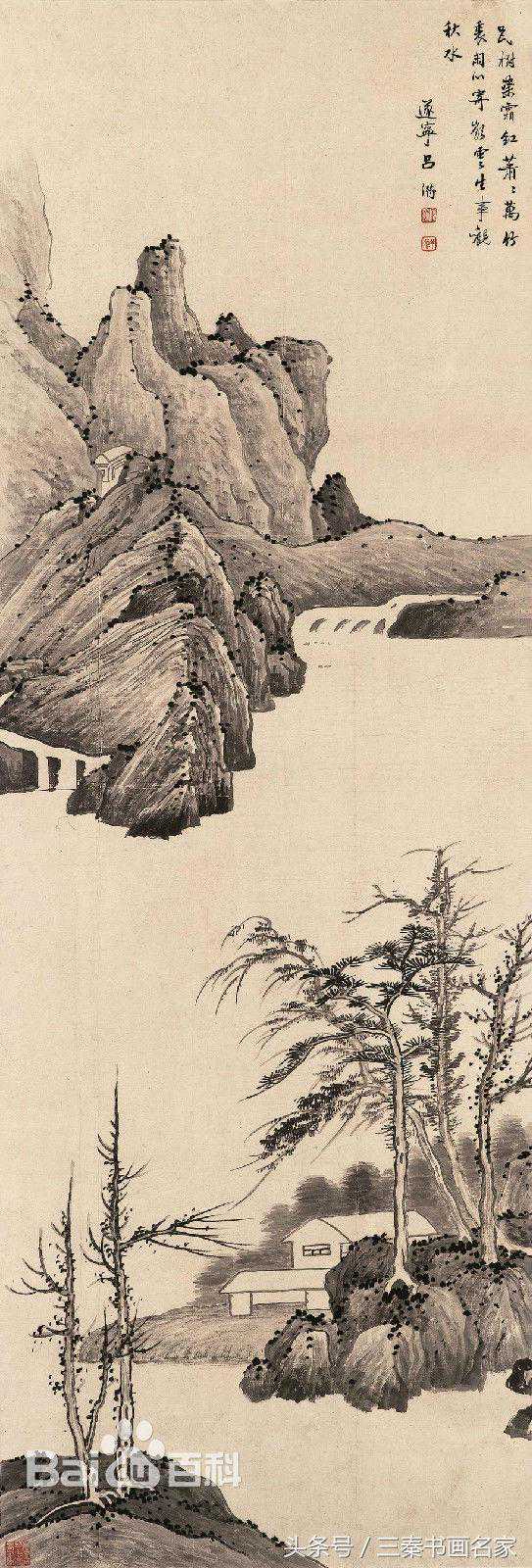 清代画家吕潜——画花草用笔放纵而具法度，神气清朗