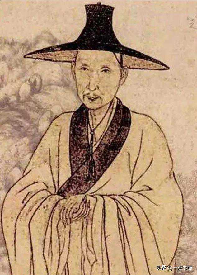 清 朱耷《仿倪山水》鉴赏